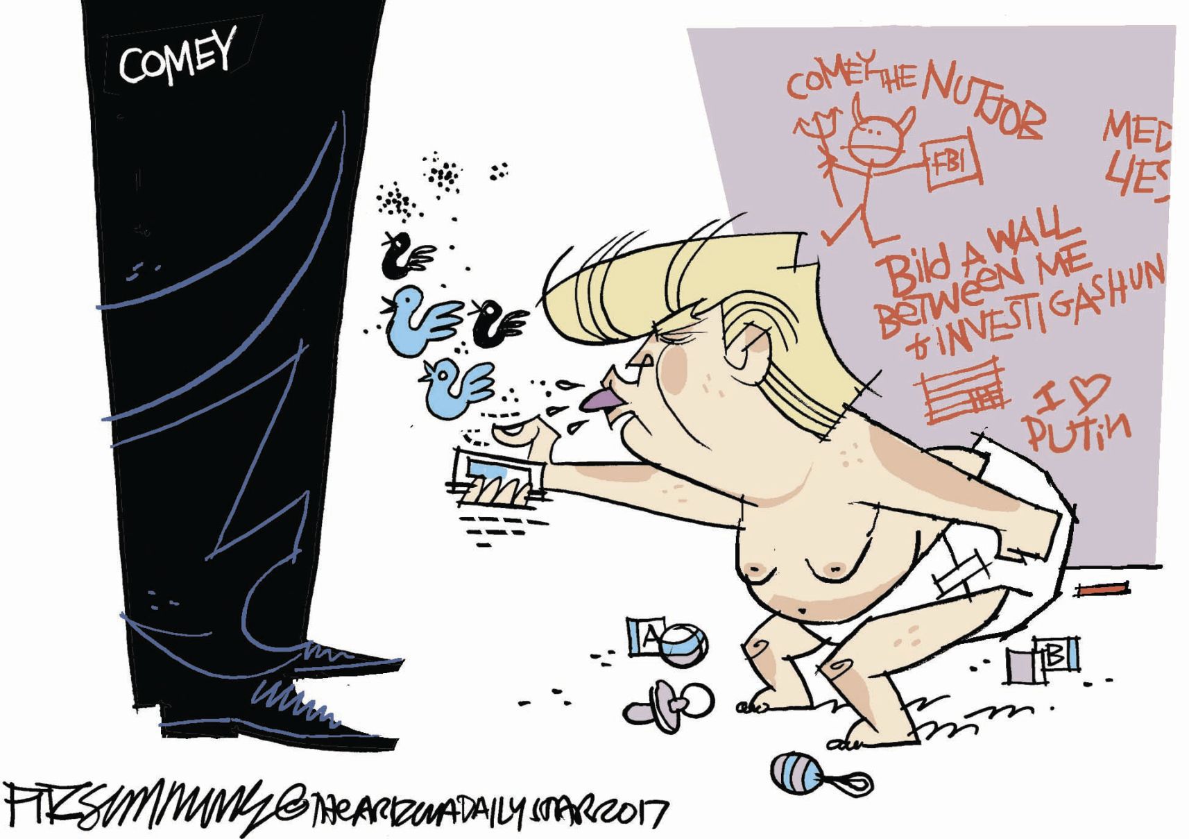 Daily Fitz Cartoon: Clash of the Titans